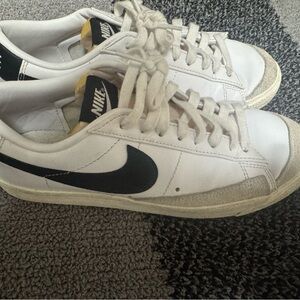 Nike White and Black Blazers